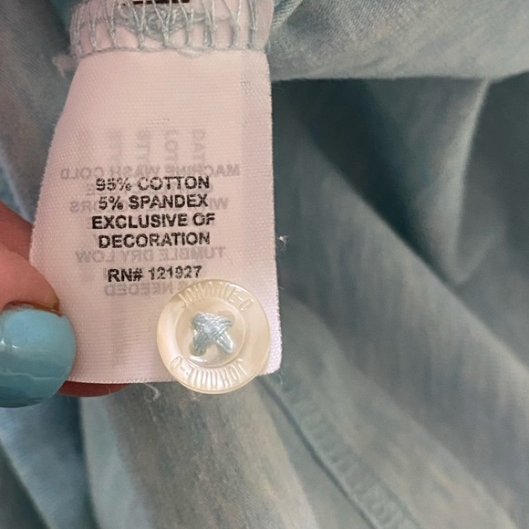 Johnnie-O Blue Antigua Heather Original Polo Shirt XXL - Picture 12 of 13